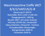 Picture of CIEFFE WCF 8/x/2/VAP/US/G-R Washing Machine